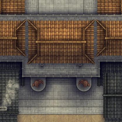 Modular Japanese City Streets Tileset